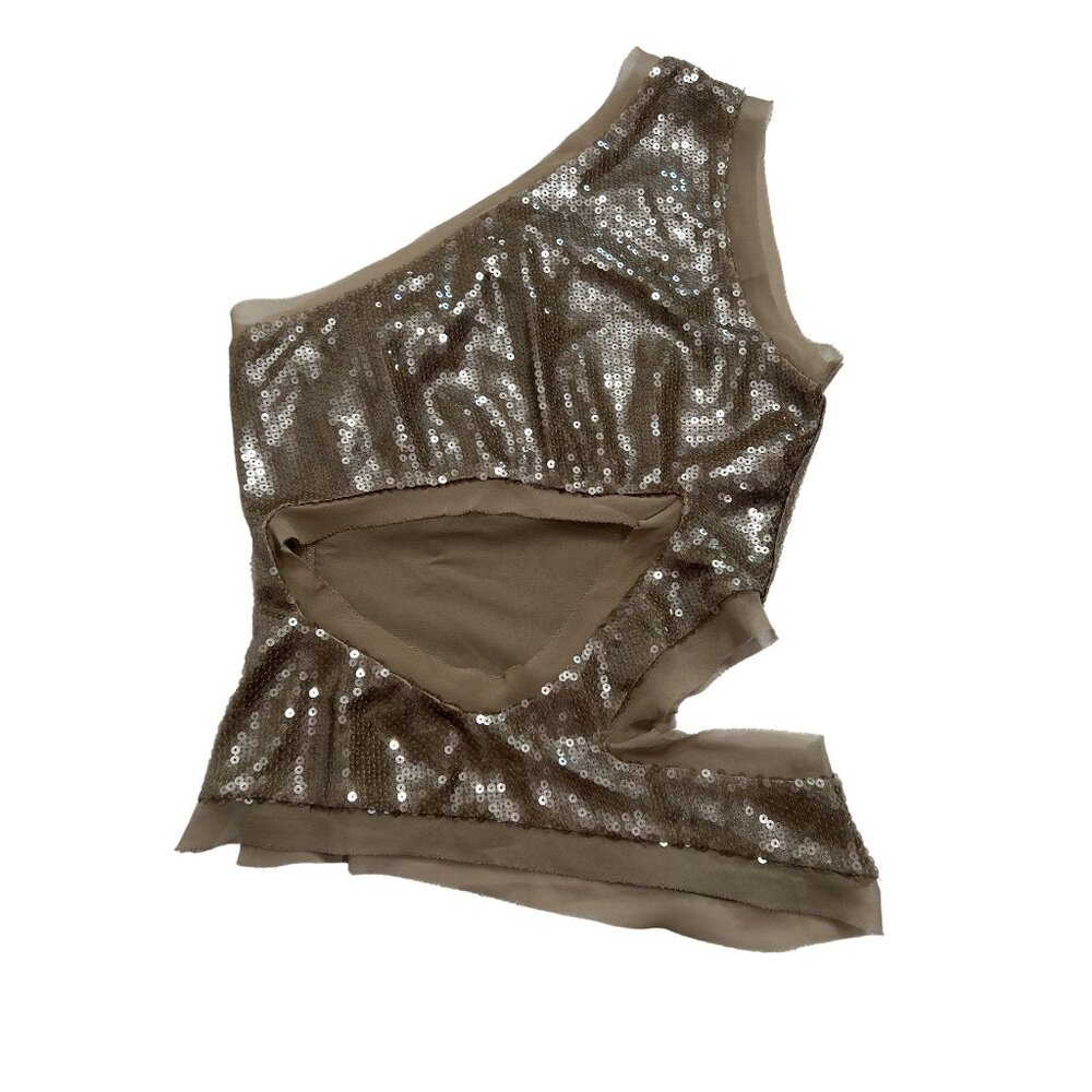 Khy Sequin Cut Out Top in Champagne